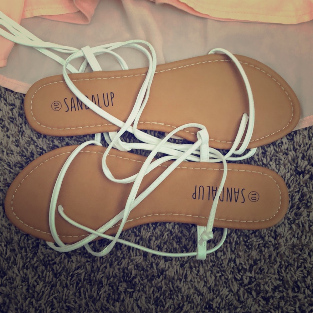 Lace up sandles